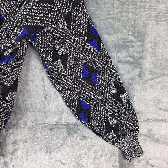 Mens Sweater Medium Vintage Pullover Geometric Grandpa Cosby‎ Dad Classic 90s - Picture 4 of 7